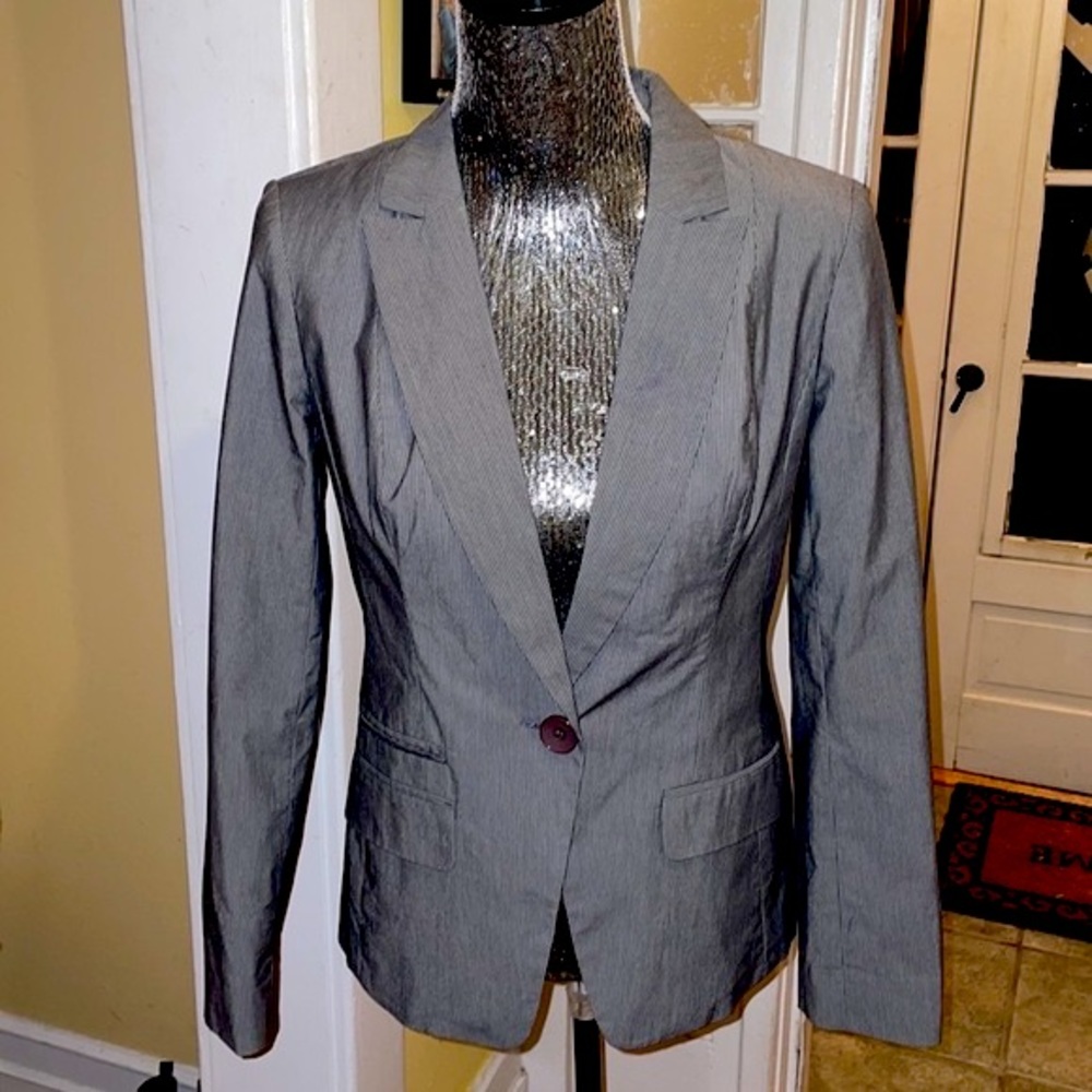 Attention Thin Pin Striped Blazer